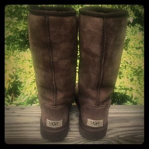 Ugg Classic Tall Chocolate Brown Boots Sherpa 7